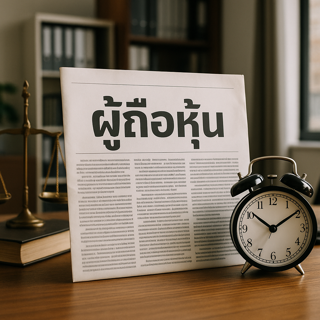 แก้ไขปัญหาเมื่อการประกาศหนังสือพิมพ์ผู้ถือหุ้นล่าช้า ทำอย่างไรดี?